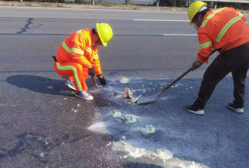 舒兰公路下沉注浆加固